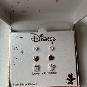 Minnie Mouse Disney Earrings triple set